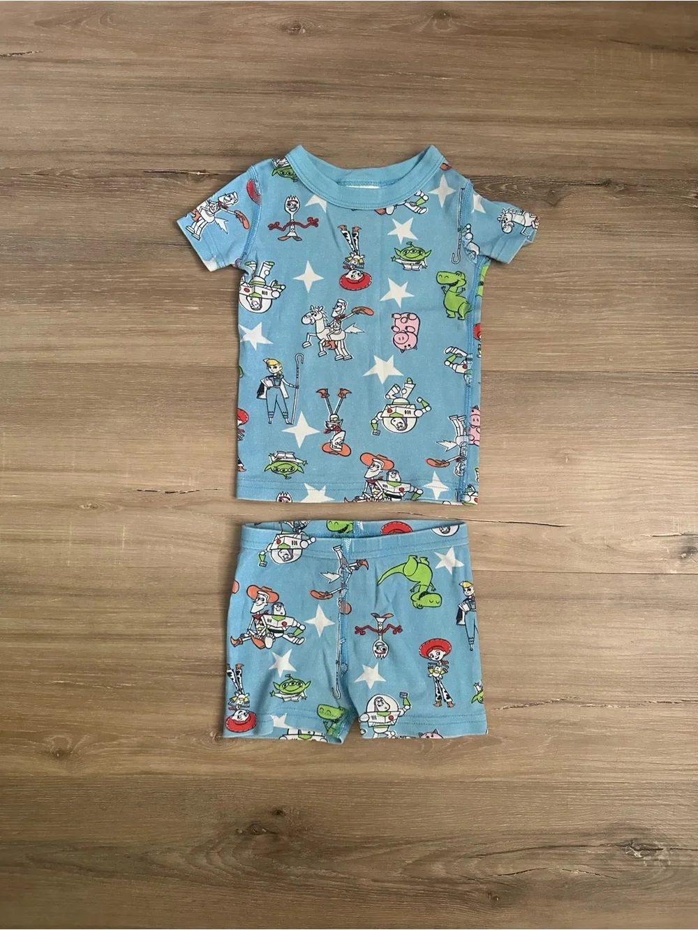 Hanna Andersson Disney Toy Story Pajama Set 6-12M Woody Buzz Jessie Rex Hamm Boo